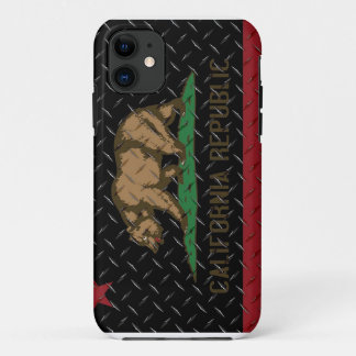 California Republic Black Diamond Plate iPhone 11 Case