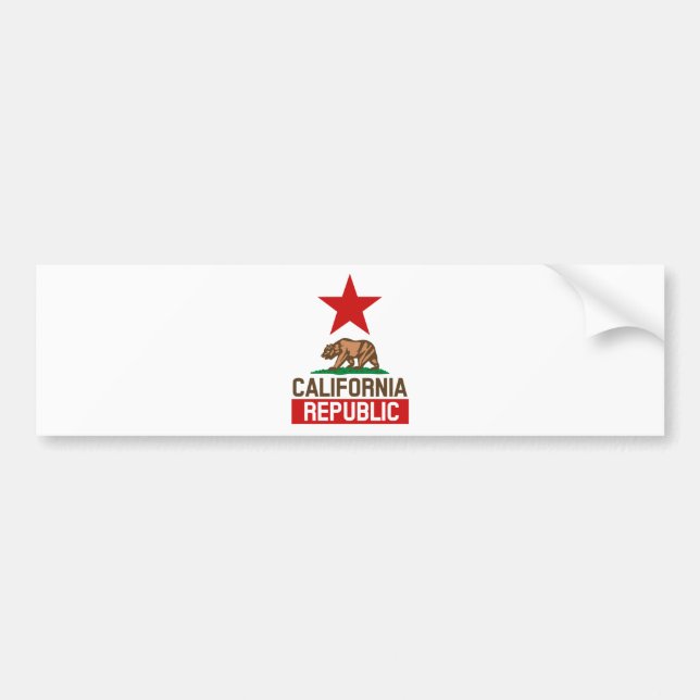 California Republic Bumper Sticker (Front)