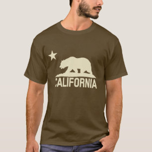 California Republic - CA Bear - Beige Silhouette T-Shirt