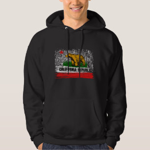 California Republic Cali Flag Socal Norcal Cencal  Hoodie
