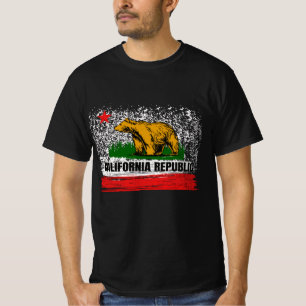 California Republic Cali Flag Socal Norcal Cencal T-Shirt