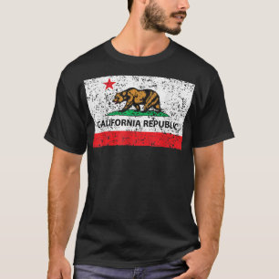 California Republic Cali Flag T-Shirt Socal Norcal
