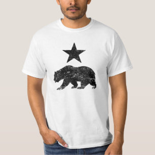 California Republic distressed Bear and Star shirt