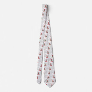 California Republic Flag Bear in Painterly Style Tie