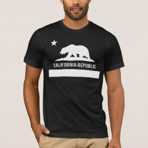 California Republic Flag - Black T-Shirt