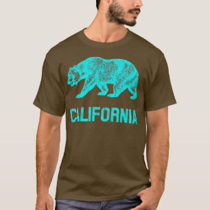 California Republic Flag Distressed Bear 1 T-Shirt