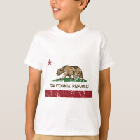 California Republic Flag Distressed Look