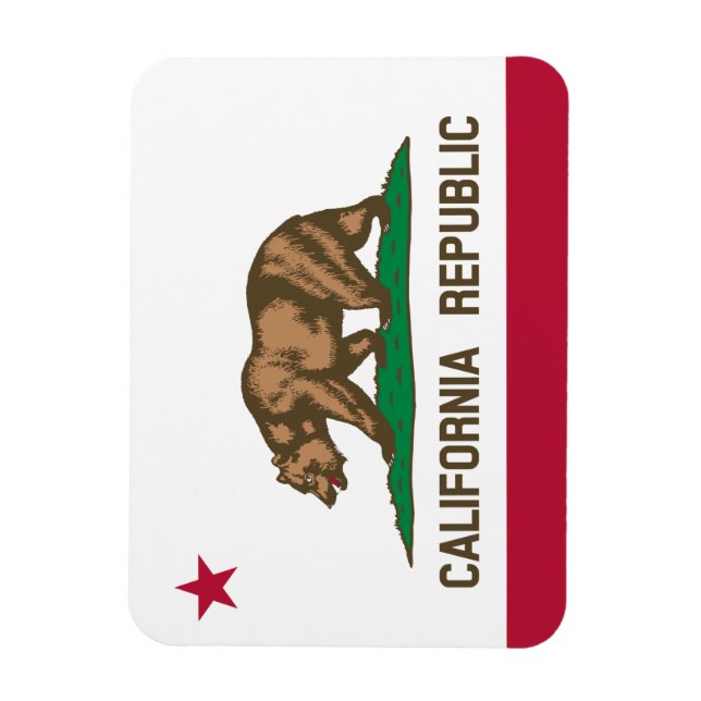 California Republic flag Magnet (Vertical)