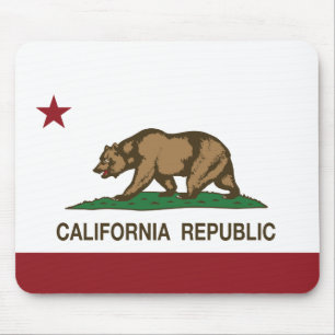 California Republic Flag Mouse Mat