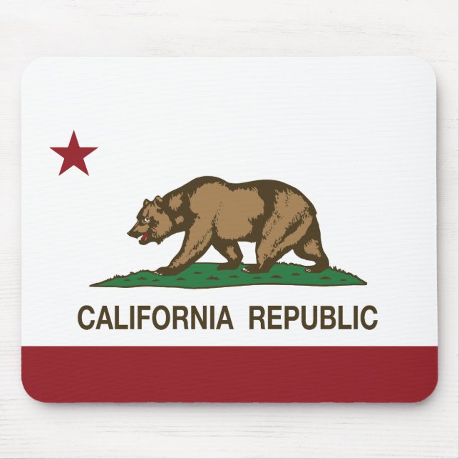 California Republic Flag Mouse Mat (Front)