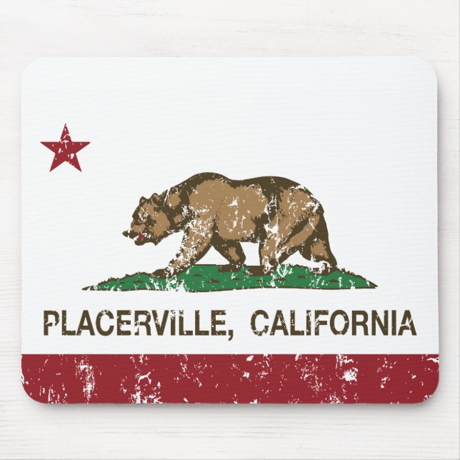 California Republic Flag Placerville Mouse Mat (Front)
