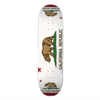 California Republic Flag Skateboard