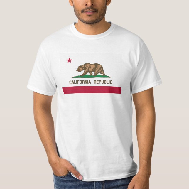 California Republic flag t shirts (Front)