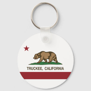California Republic Flag Truckee Key Ring