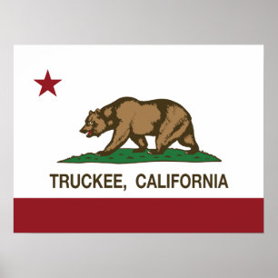 California Republic Flag Truckee Poster