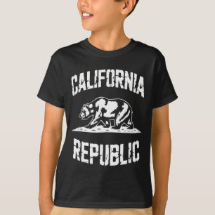 California Republic Grizzly State Retro Vintage T-Shirt