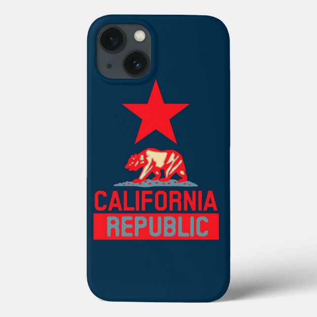 California Republic in Pop Style Case-Mate iPhone Case (Back)