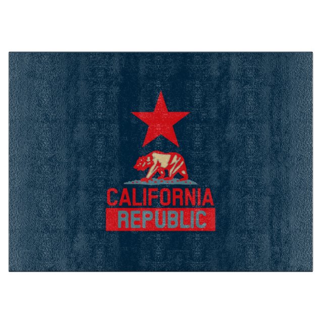 California Republic in Urban Hope Style Cutting Board (Front)