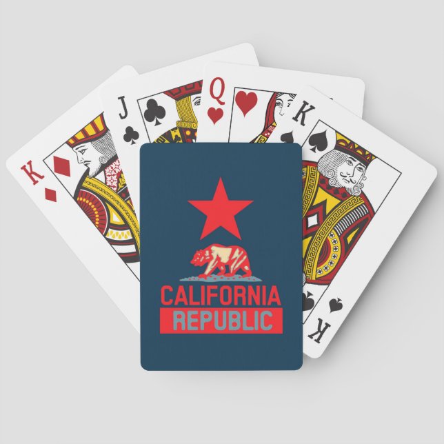California Republic in Urban Hope Style Playing Cards (Back)