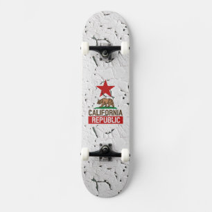California Republic Peeling Paint Decor Skateboard