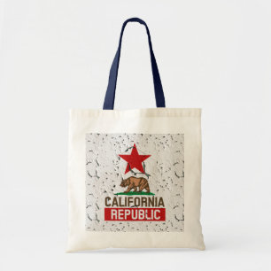 California Republic Peeling Paint Decor Tote Bag