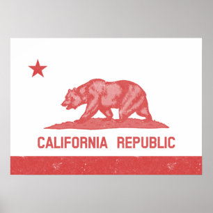 California Republic (Red) Poster