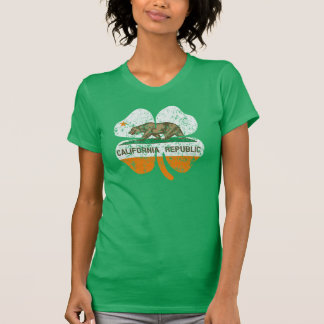 California Republic Shamrock Flag T-Shirt