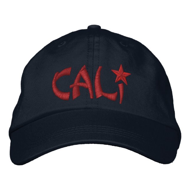 California Republic STAR Embroidery Embroidered Hat (Front)