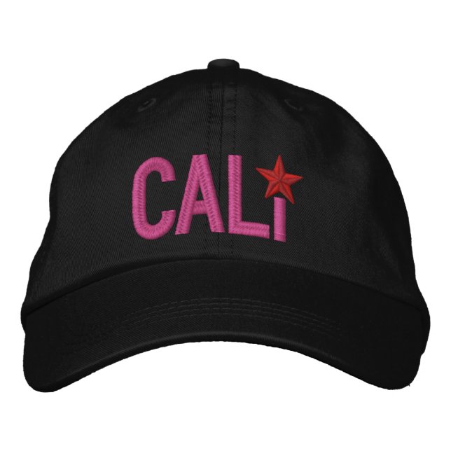 California Republic STAR Embroidery Embroidered Hat (Front)