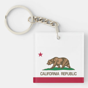 California Republic State Bear Flag Key Ring