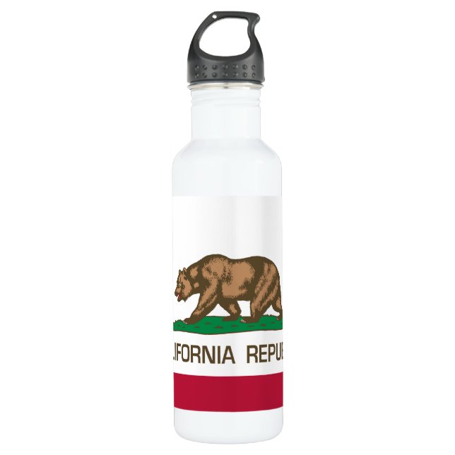 California Republic (State Flag) 710 Ml Water Bottle (Front)