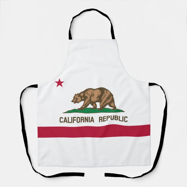 California Republic State Flag Apron (Front)