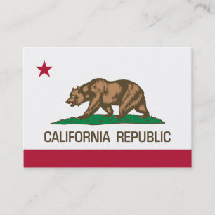 California Republic (State Flag) Business Card