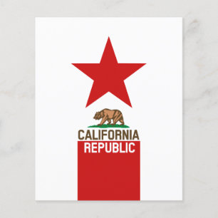 CALIFORNIA REPUBLIC State Flag Decor Flyer