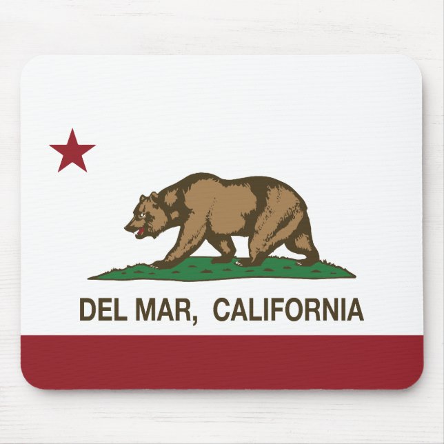 California Republic State Flag Del Mar Mouse Mat (Front)