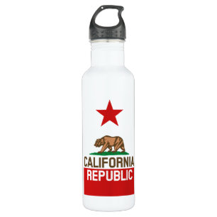 CALIFORNIA REPUBLIC State Flag Design 710 Ml Water Bottle