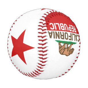 CALIFORNIA REPUBLIC State Flag Design Baseball