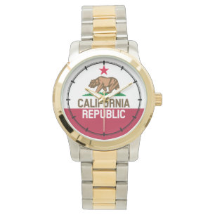 CALIFORNIA REPUBLIC State Flag Fitted Designs Watch