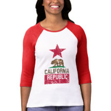 CALIFORNIA REPUBLIC State Flag Grunge Style