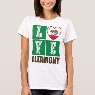 California Republic State Flag Heart Altamont T-Shirt