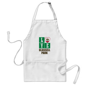California Republic State Flag Heart Glassell Park Standard Apron