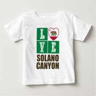 California Republic State Flag Heart Solano Canyon Baby T-Shirt