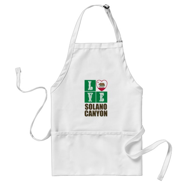 California Republic State Flag Heart Solano Canyon Standard Apron (Front)