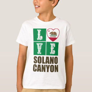 California Republic State Flag Heart Solano Canyon T-Shirt