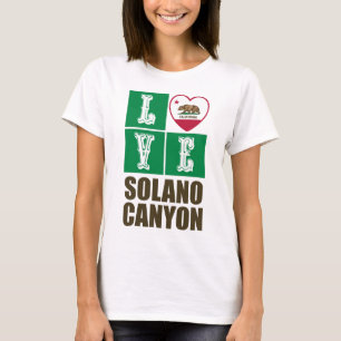 California Republic State Flag Heart Solano Canyon T-Shirt