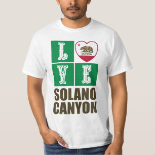 California Republic State Flag Heart Solano Canyon T-Shirt