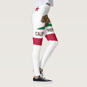 California Republic State Flag Leggings