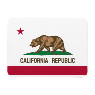 California Republic State Flag Magnet