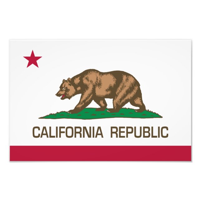 California Republic (State Flag) Photo Print (Front)
