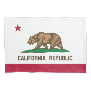 California Republic State Flag Pillowcase